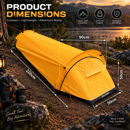 Camping Tent Single-Person Ultralight Mesh Ventilation & Reinforced Floor