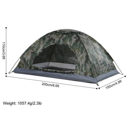 Camping Tent Ultralight UV-Protective Fine Mesh Door