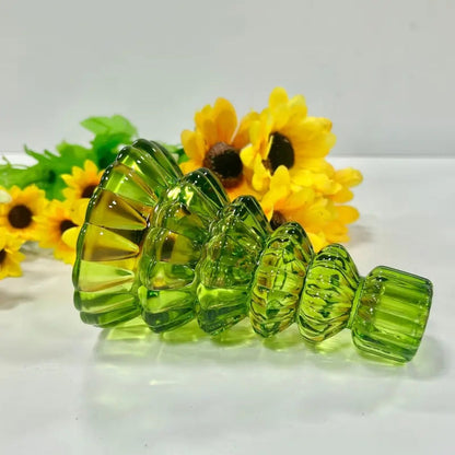Candle Holder Set Tree-Shaped Glass 3-Piece