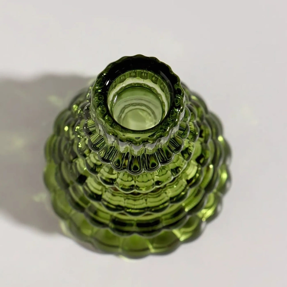 Candle Holder Set Tree-Shaped Glass 3-Piece
