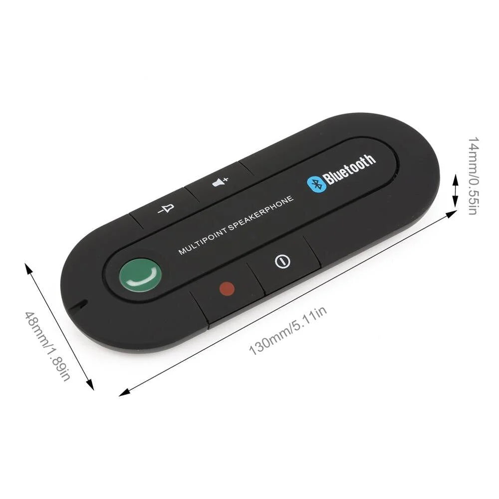 Car Bluetooth Handsfree Kit Magnetic Sun Visor Noise-Cancelling