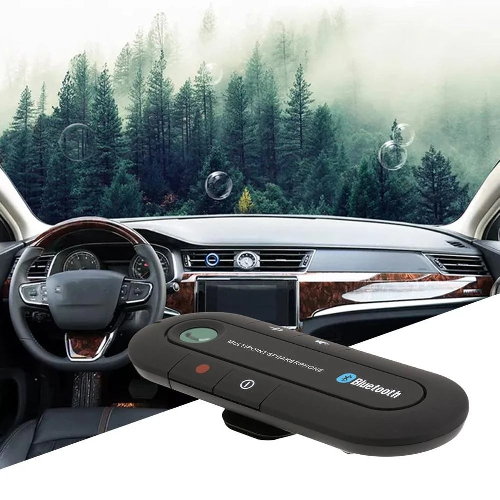 Car Bluetooth Handsfree Kit Magnetic Sun Visor Noise-Cancelling