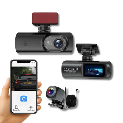 Car Dash Cam 4K WiFi & Mobile App Parking Mode