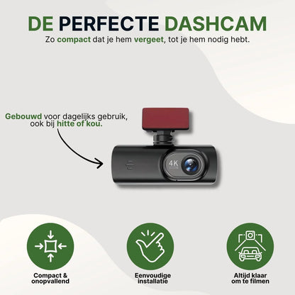 Car Dash Cam 4K WiFi & Mobile App Parking Mode