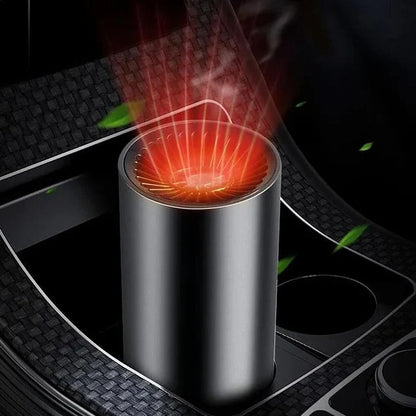 Car Heater 12V Cup Holder 360 Degree Airflow & Defrost