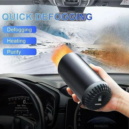 Car Heater 12V Cup Holder 360 Degree Airflow & Defrost