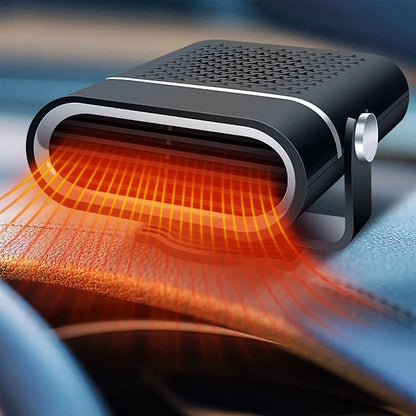 Car Heater 12V Plug-In Heat & Fan Modes Rapid 30-Second Warm-Up