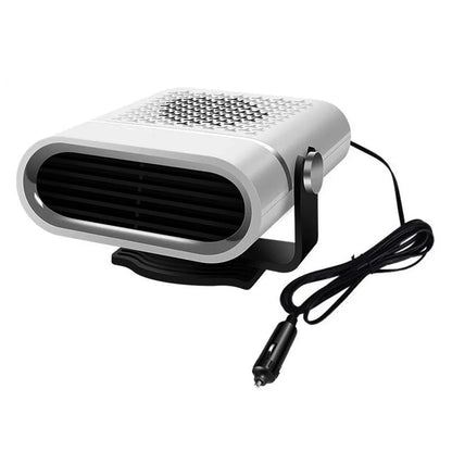Car Heater 12V Plug-In Heat & Fan Modes Rapid 30-Second Warm-Up