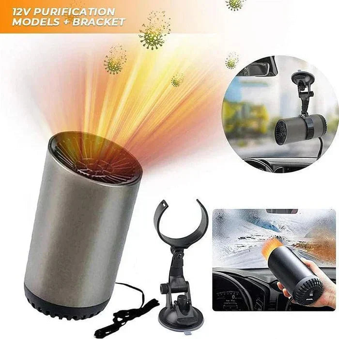 Car Heater & Defroster 360° Airflow Fits Cup Holder