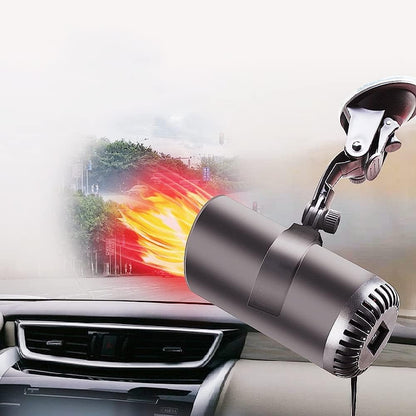 Car Heater & Fan 12V Instant Defrost Suction Mount