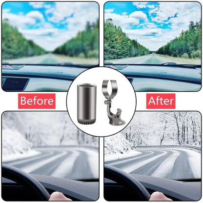 Car Heater & Fan 12V Instant Defrost Suction Mount