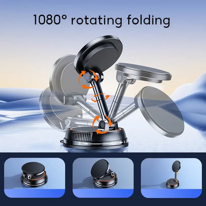 Car Phone Holder 15W Magnetic Wireless Charging Strong Suction