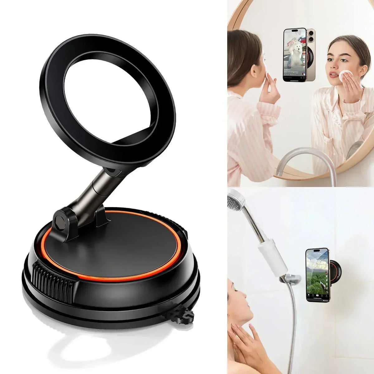 Car Phone Holder 15W Magnetic Wireless Charging Strong Suction