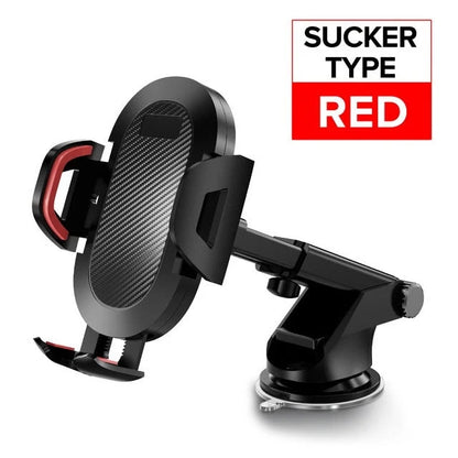 Car Phone Holder Adjustable 360° Viewing Angle Dual Mounting Options