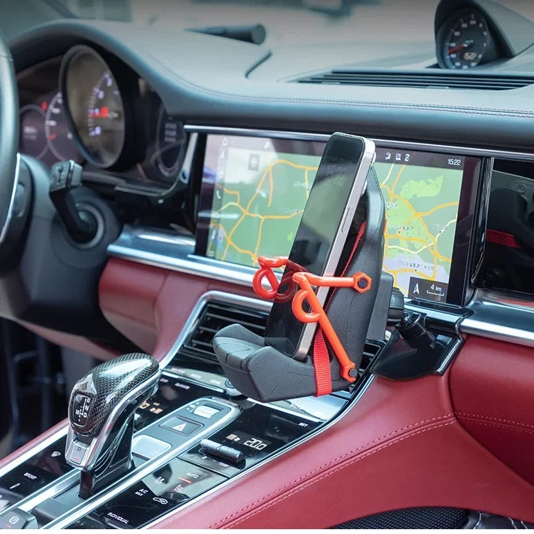 Car Phone Holder Adjustable Snap-On Air Vent Mount