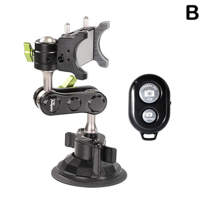 Car Phone Holder Adjustable Viewing Angle Strong Suction Retractable Mount