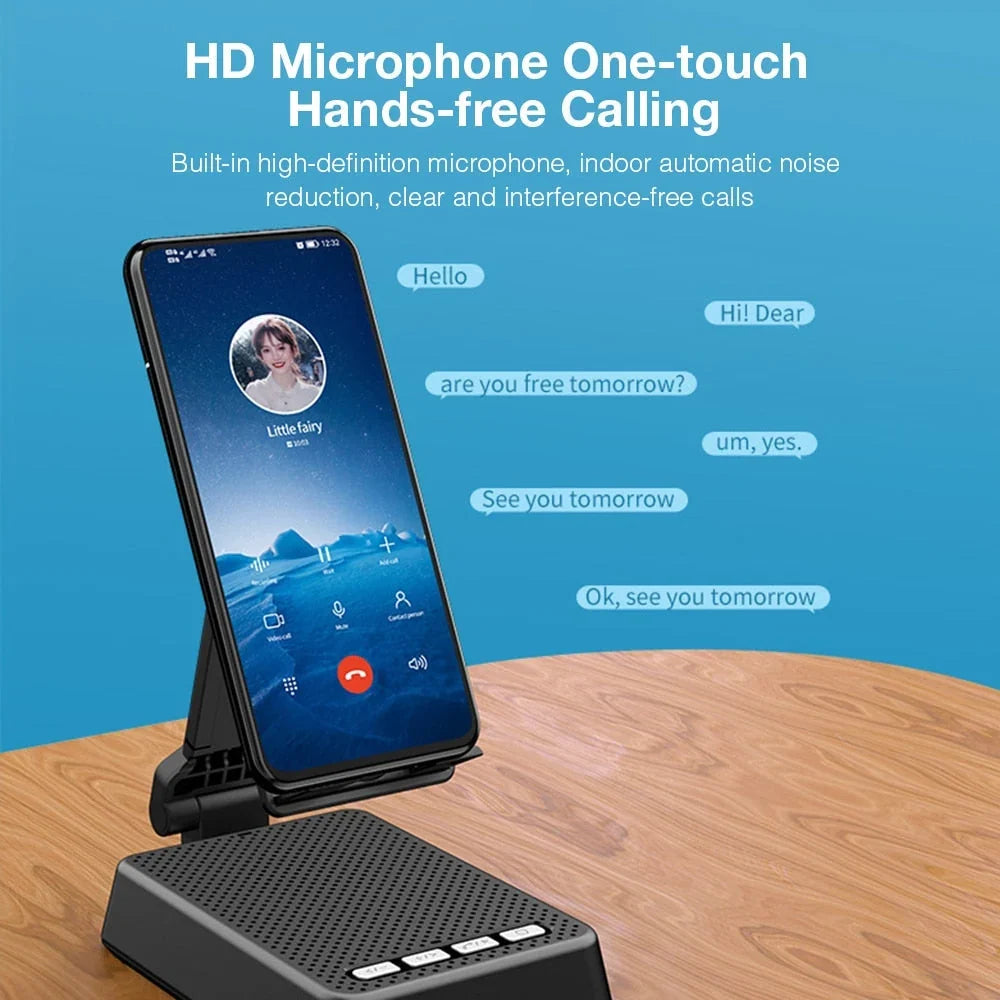 Car Phone Holder Bluetooth Speaker Foldable Adjustable Mount