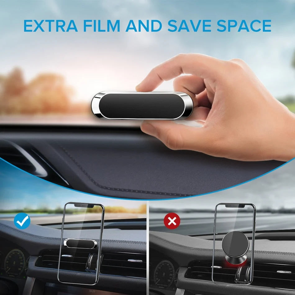 Car Phone Holder Magnetic Adhesive Compact