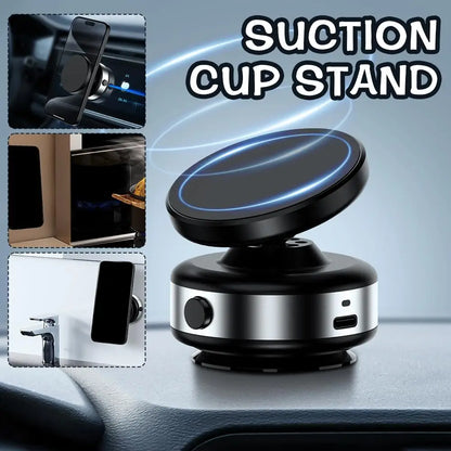 Car Phone Holder Magnetic Vacuum Suction Adjustable Angle