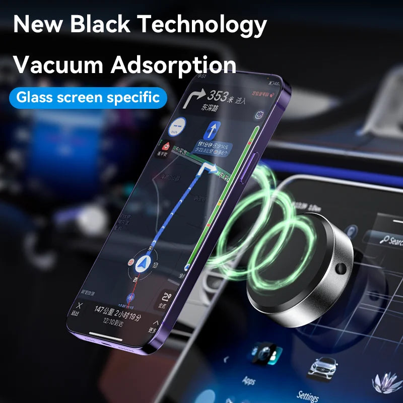 Car Phone Holder Magnetic Vacuum Suction Adjustable Angle