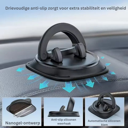Car Phone Mount 360-Degree Rotatable Dashboard & Vent