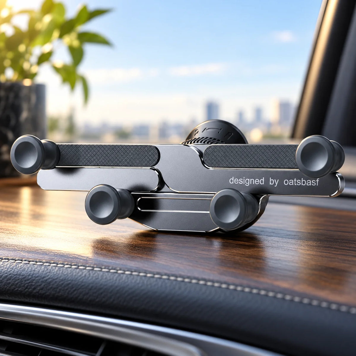 Car Phone Mount Folding 360 Degree Dual Mount