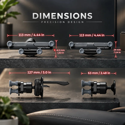 Car Phone Mount Folding 360 Degree Dual Mount