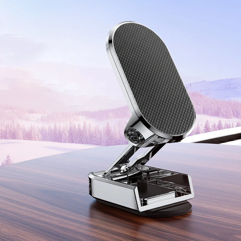 Car Phone Mount Magnetic Foldable 360 Degree Rotation