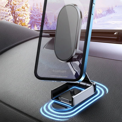 Car Phone Mount Magnetic Foldable 360 Degree Rotation