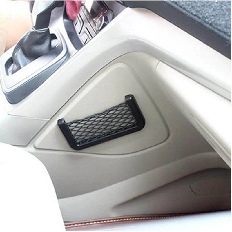 Car Phone Pocket Mesh Center Console Organizer