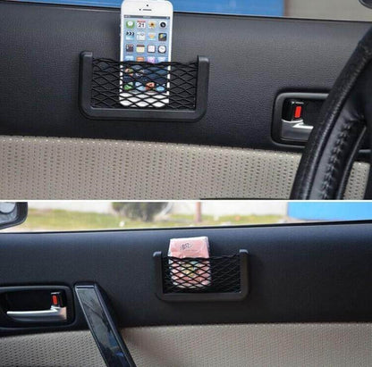 Car Phone Pocket Mesh Center Console Organizer