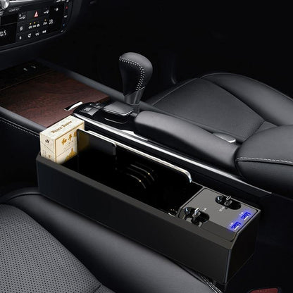 Car Seat Gap Organizer Dual USB Charging Ports