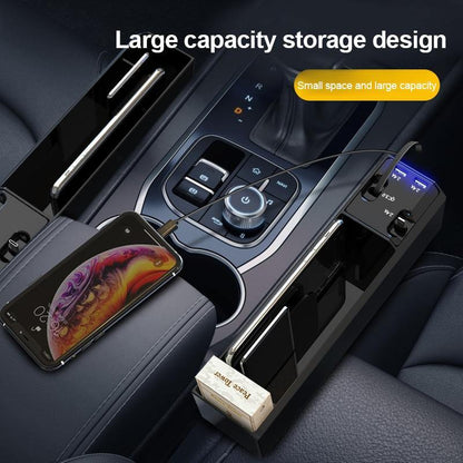 Car Seat Gap Organizer Dual USB Charging Ports