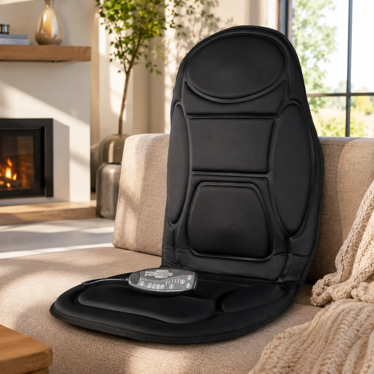 Car Seat Massage Cushion Heated AC & DC Power