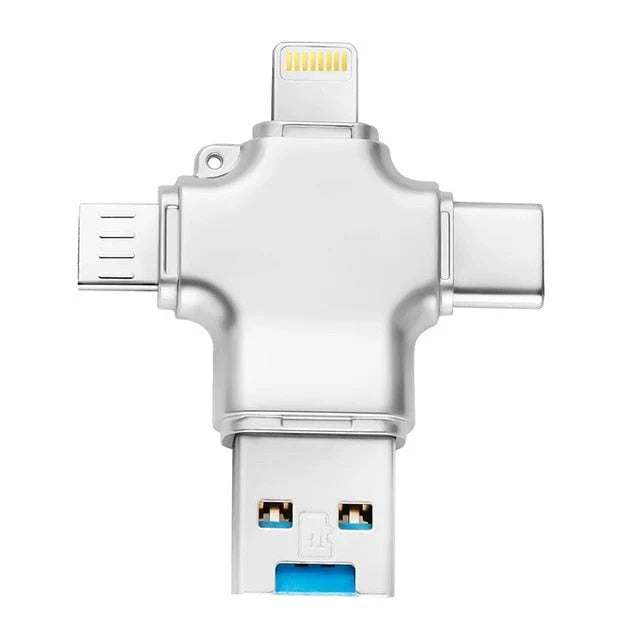 Card Reader Four-Connector MicroSD Support