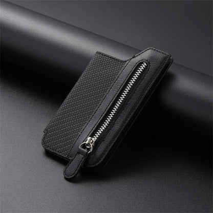 Card Wallet PU Leather RFID-Blocking Zipper & Magnetic Closure