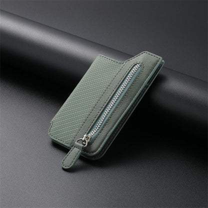 Card Wallet PU Leather RFID-Blocking Zipper & Magnetic Closure