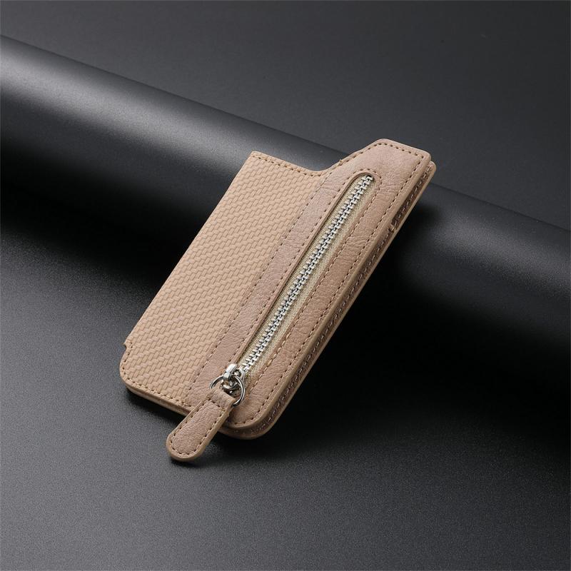 Card Wallet PU Leather RFID-Blocking Zipper & Magnetic Closure