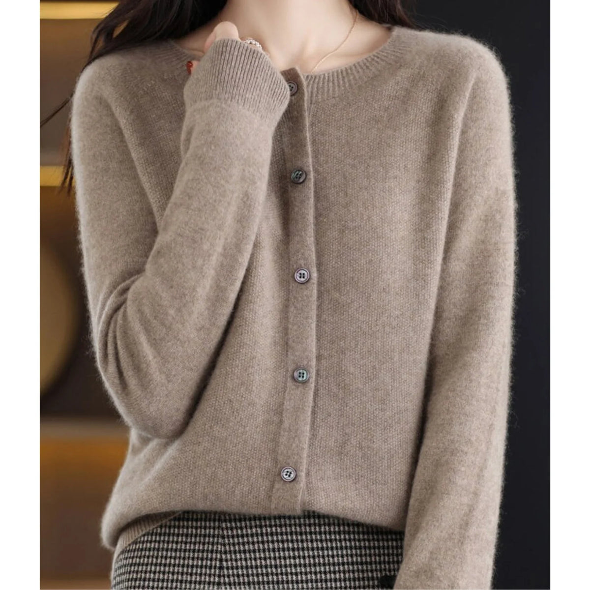 Cardigan Lightweight Merino Wool & Cashmere