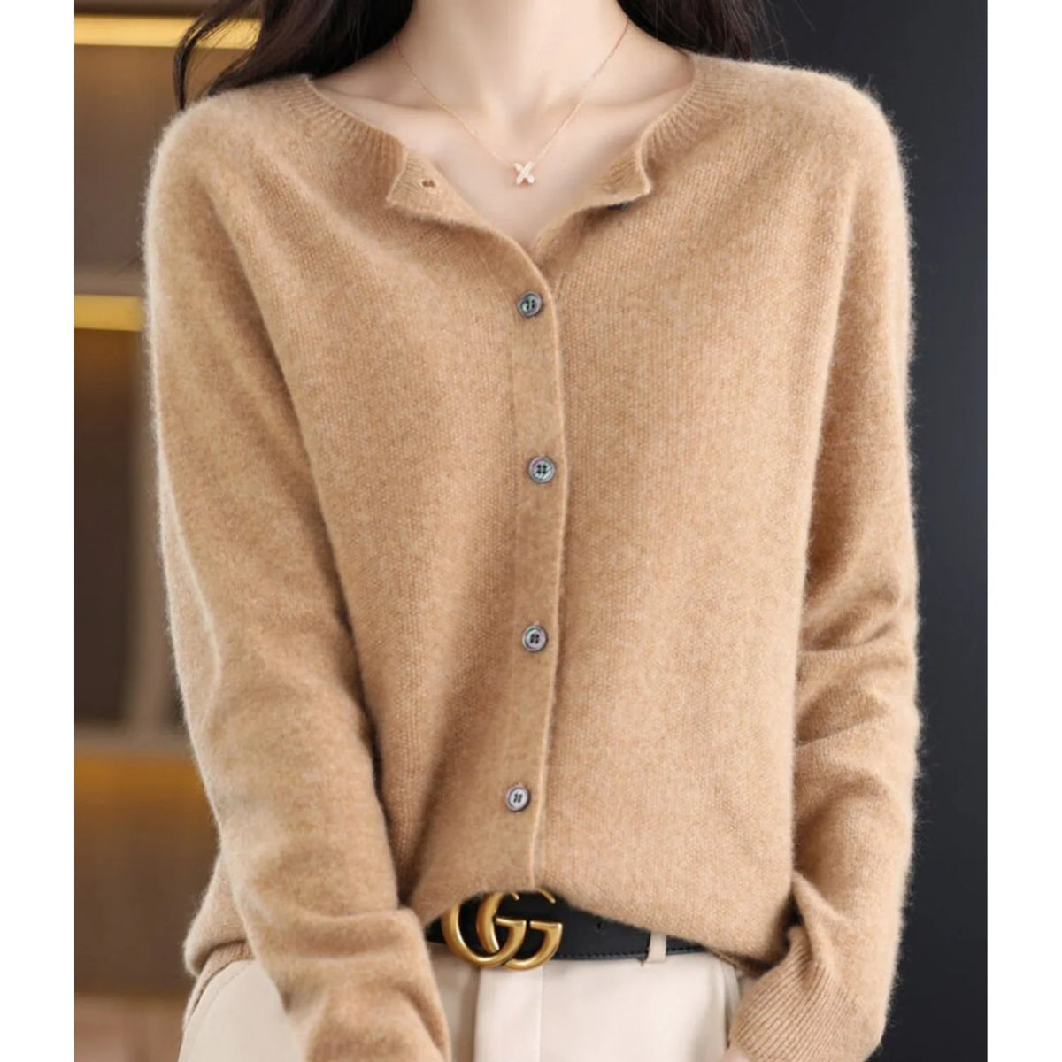 Cardigan Lightweight Merino Wool & Cashmere