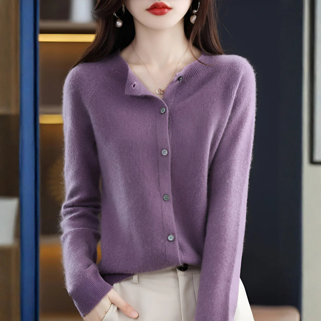 Cardigan Lightweight Merino Wool & Cashmere