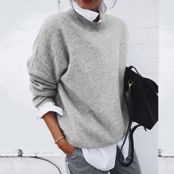 Cashmere Sweater Classic Crew Neck Lightweight