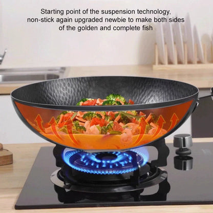 Cast Iron Frying Pan Natural Non-Stick Even Heat 28 cm