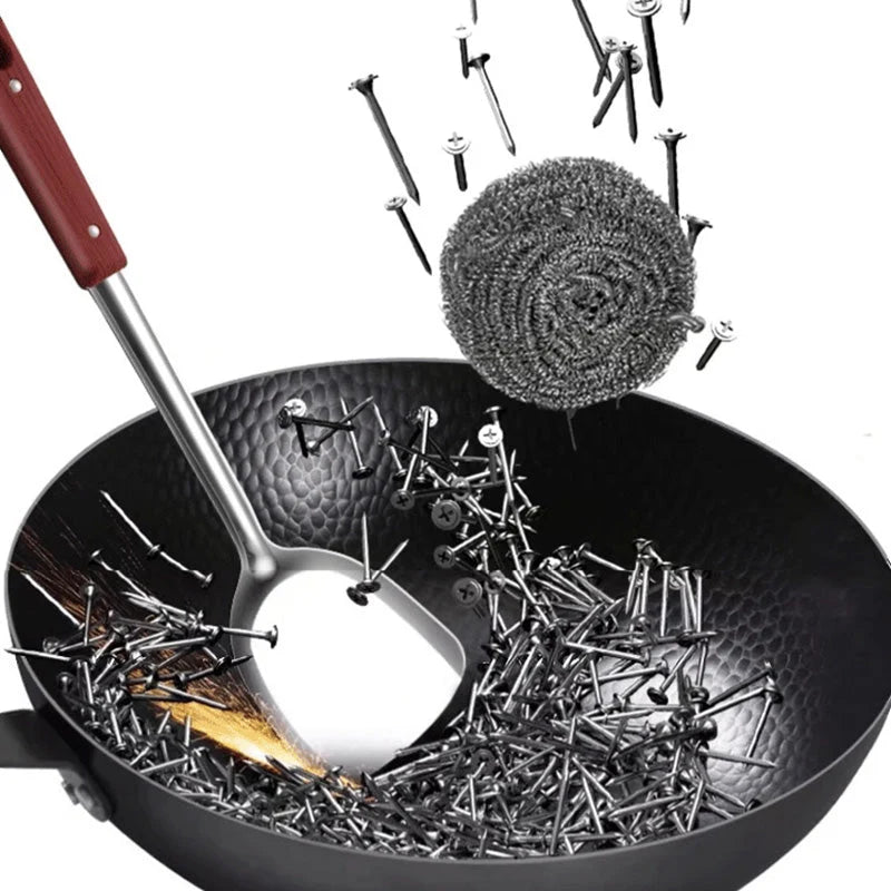Cast Iron Frying Pan Natural Non-Stick Even Heat 28 cm