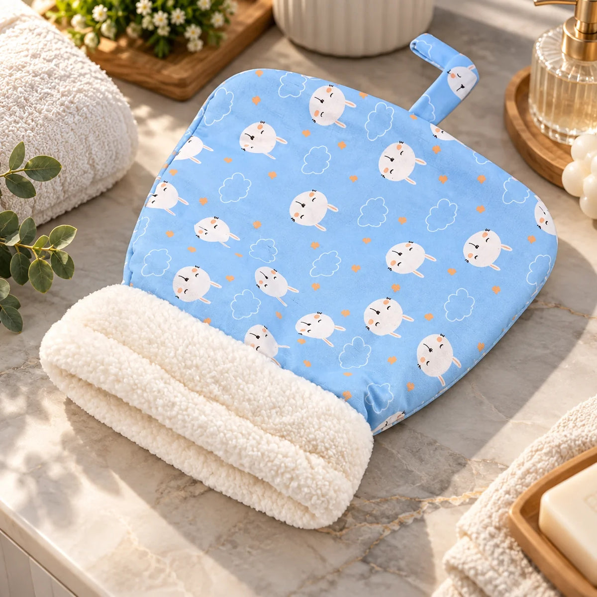 Cat Bed Semi-Enclosed Plush-Lined Machine Washable