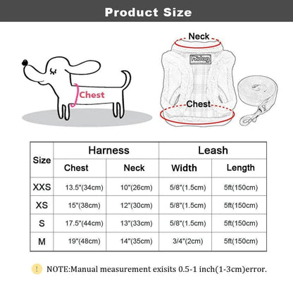 Cat Harness and Leash Padded Adjustable Double-Lock彩在线