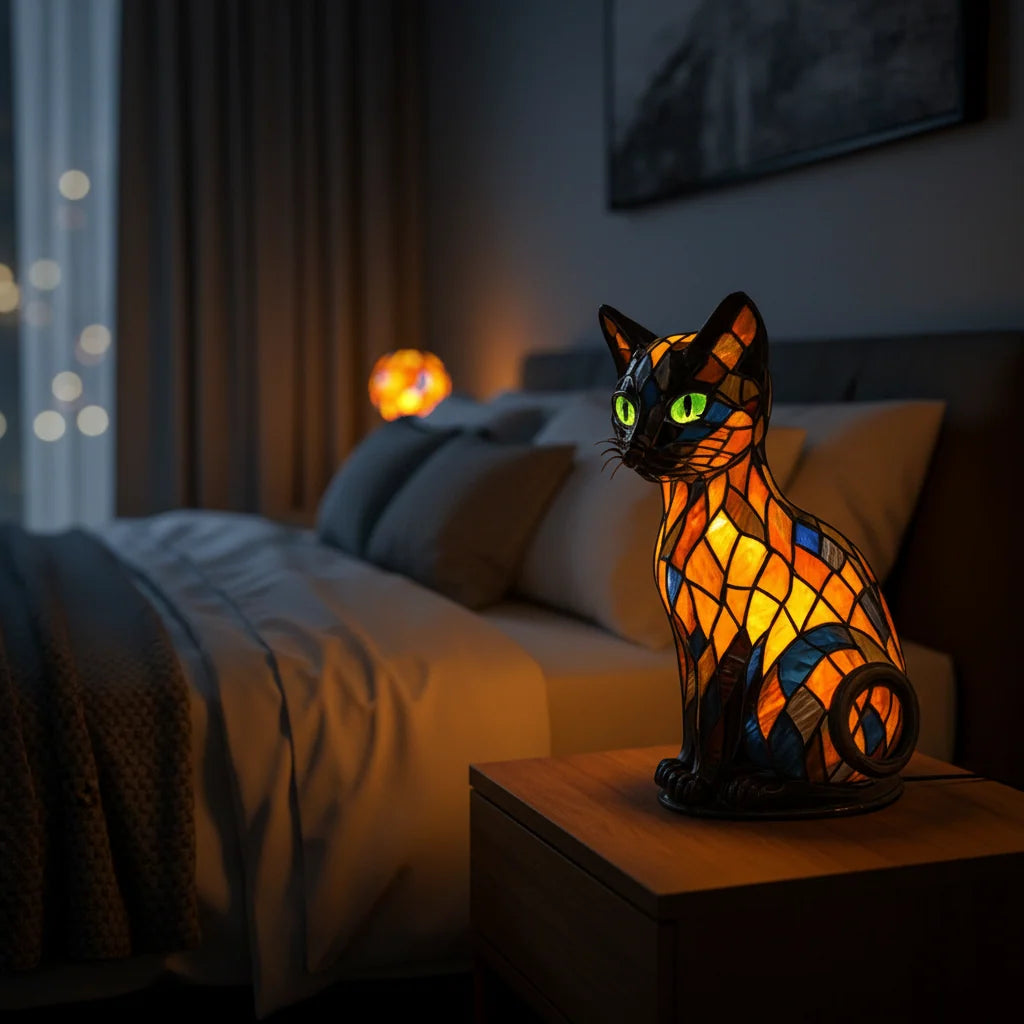 Cat Night Light Rechargeable Touch-Adjustable Silicone