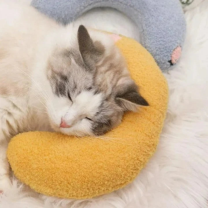 Cat Pillow U-Shaped Snuggle Design PP Cotton Filling