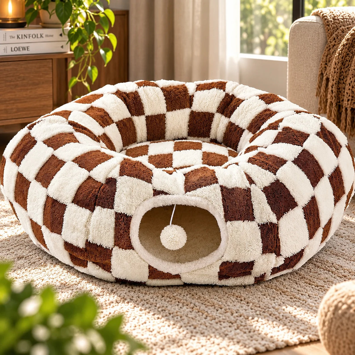 Cat Tunnel & Tree Skirt Convertible Padded Cushion