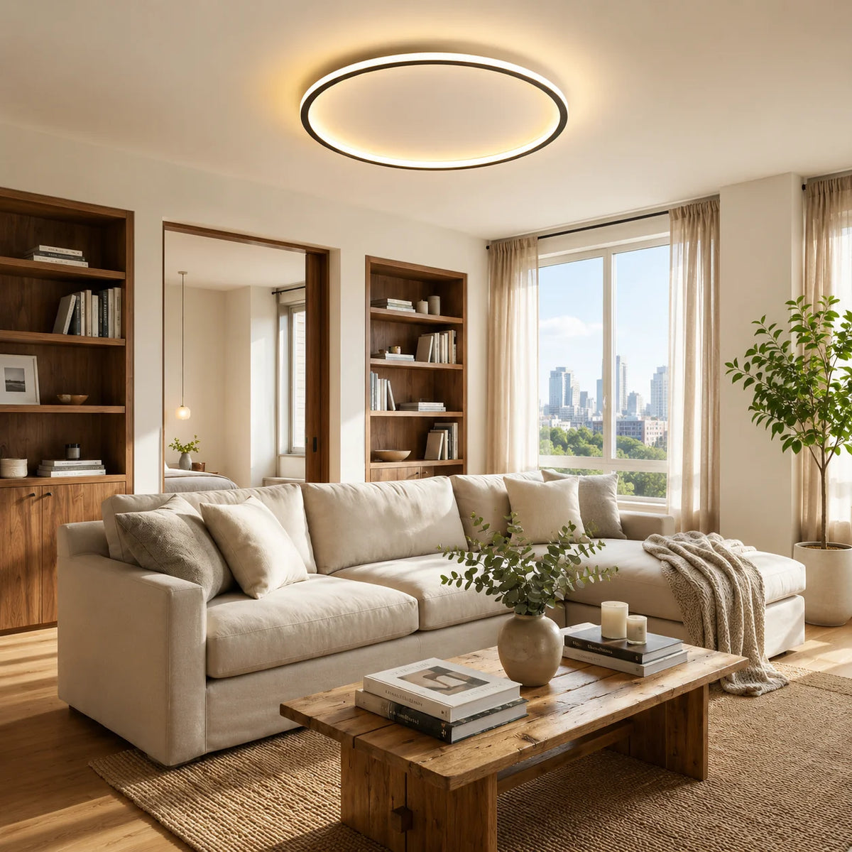 Ceiling Light Integrated LED Ring Flush Mount